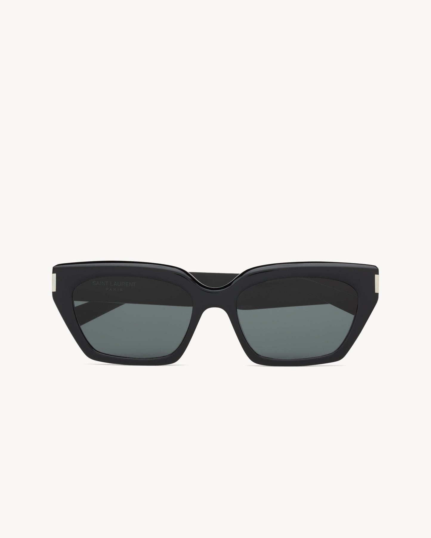OCCHIALI DA SOLE GEOMETRICI CAT-EYE CON MONTATURA IN ACETATO NERO DONNA