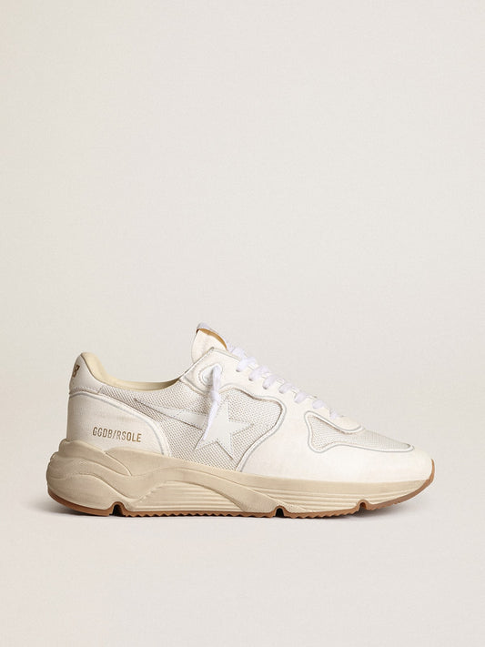 Running Sole in rete e nappa bianca