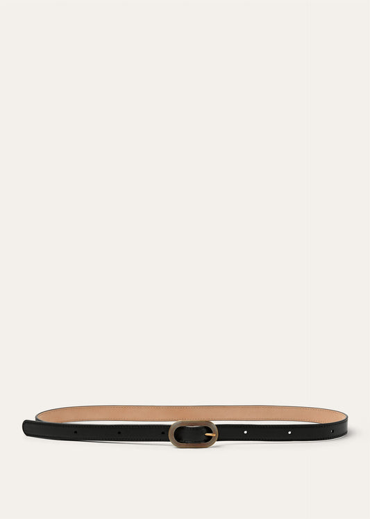 Cintura Guilloché Black/Gold Finishing Donna