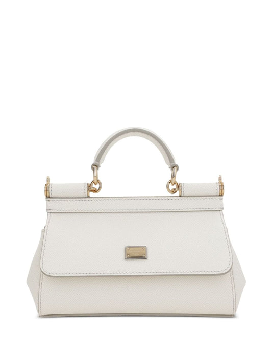 Borsa Sicilia in pelle bianca