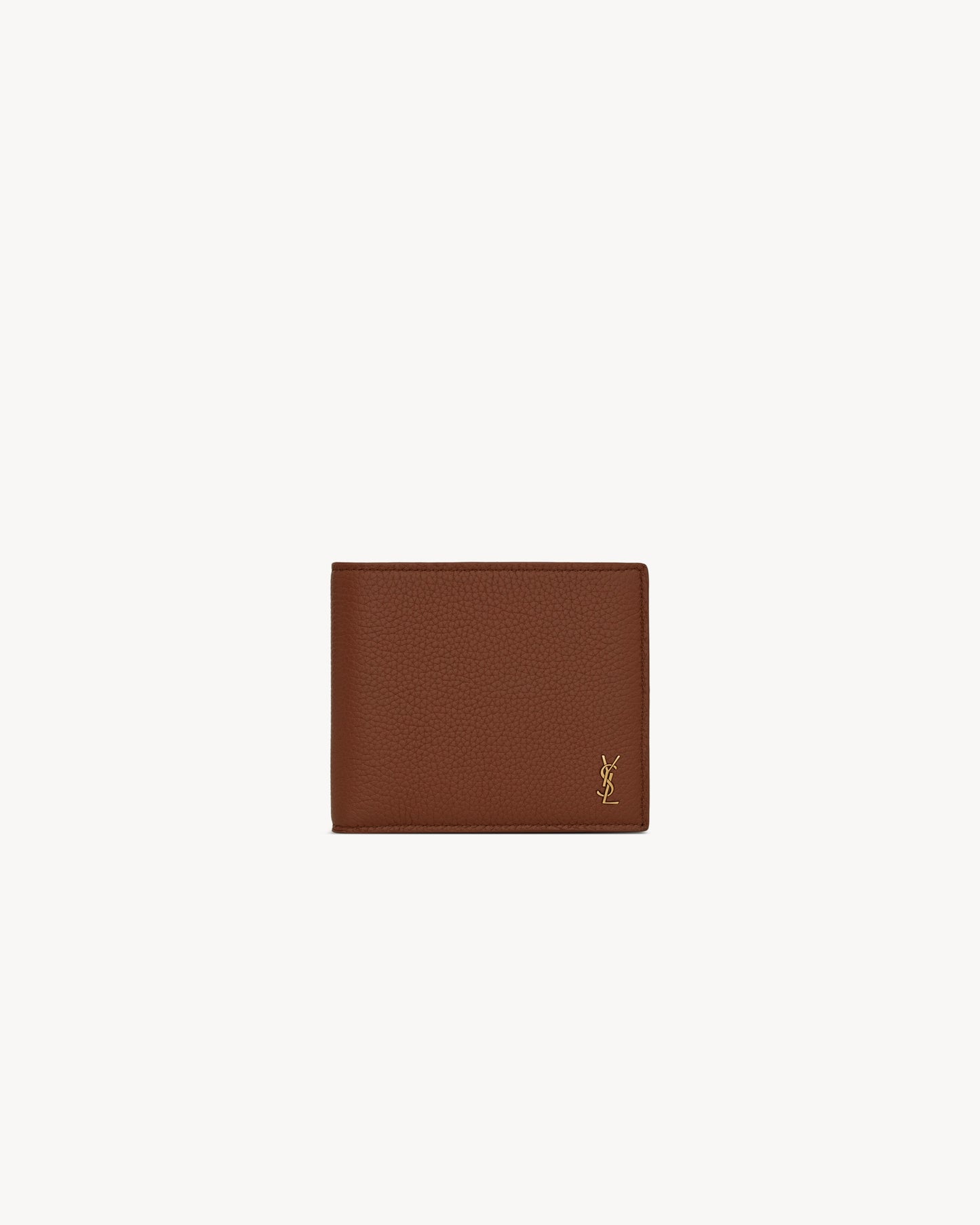Portafoglio TINY CASSANDRE East/West piccolo in pelle martellata marrone