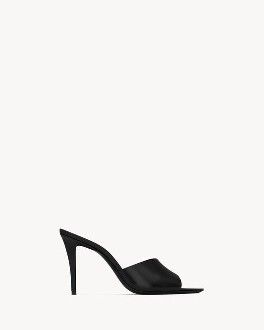 Sandali con tacco Romy in pelle nera
