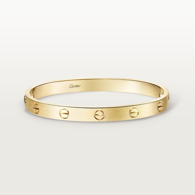 Bracciale LOVE modello classico in color oro spazzolato