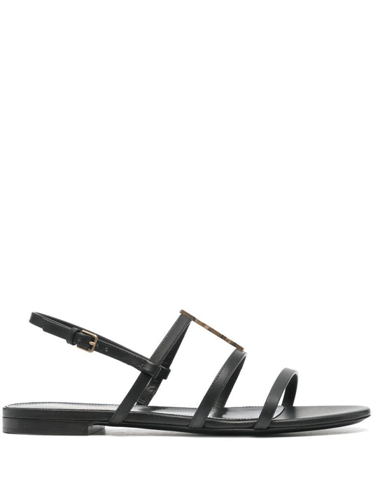 Sandali Cassandra in pelle nera