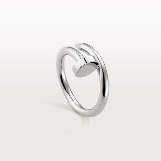 Anello Juste un Clou modello classico in color oro bianco