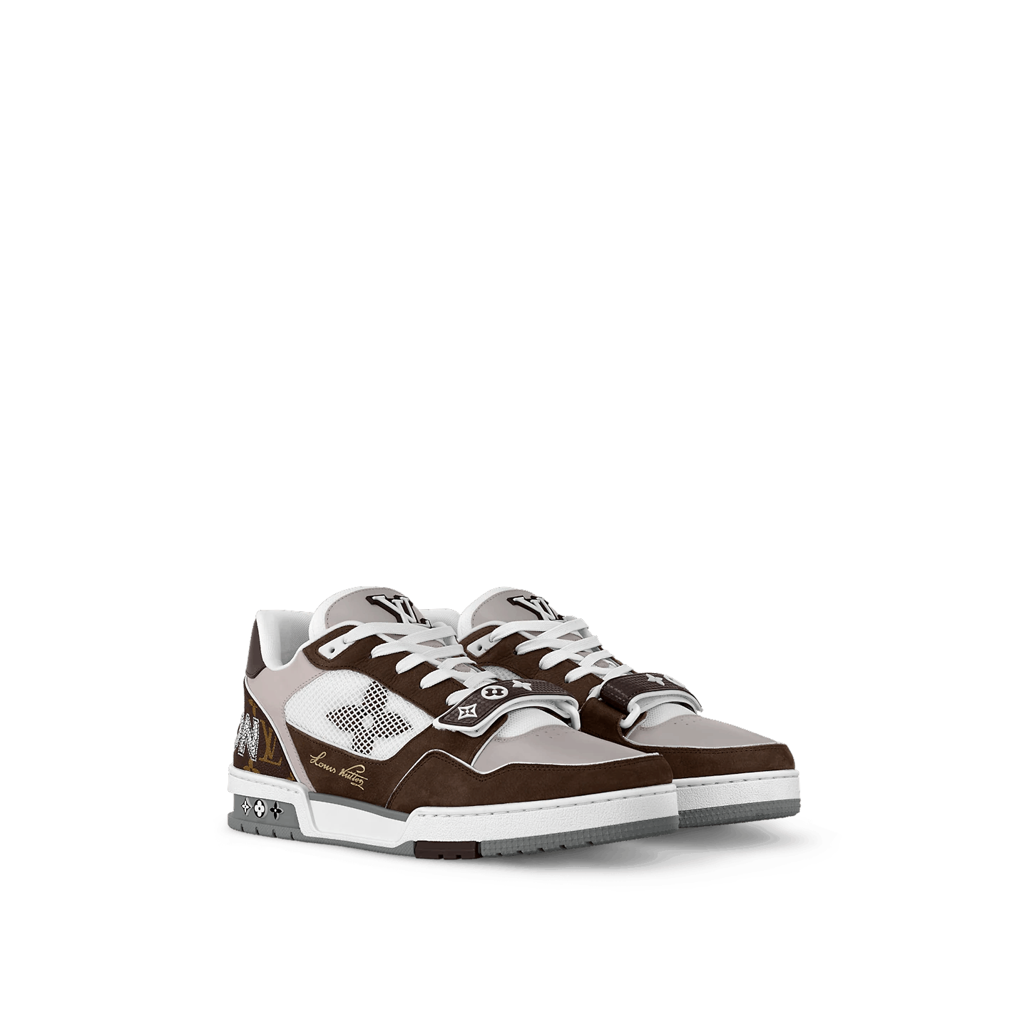 Sneaker Trainer Monogram Denim Moka