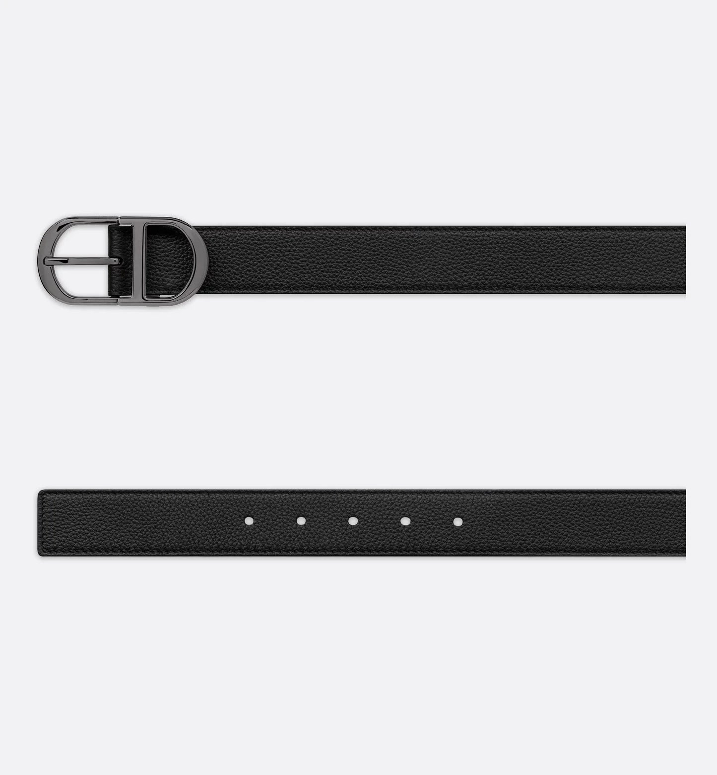 Cintura in pelle di vitello martellata nera 33 mm uomo