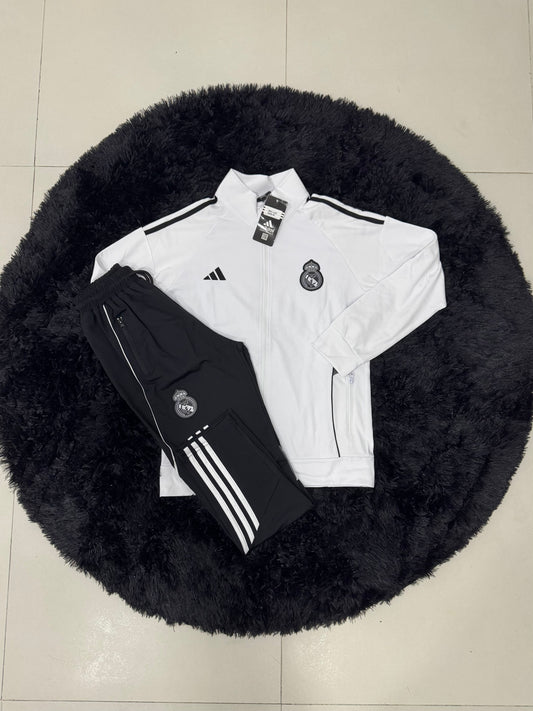 Tuta Real Madrid Bianca/Nera 002