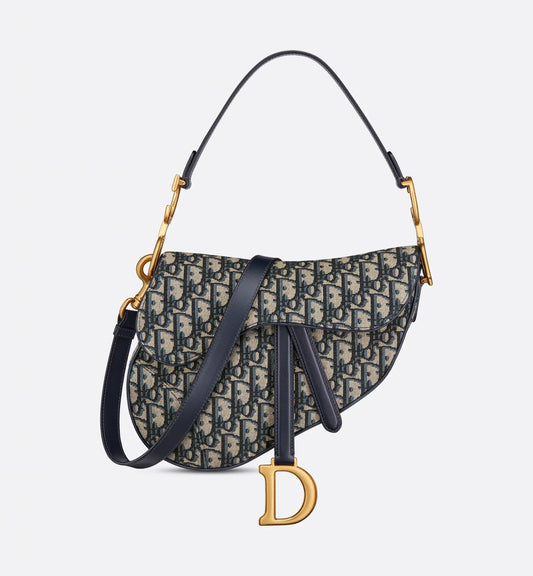 Saddle Bag Jacquard Oblique blu