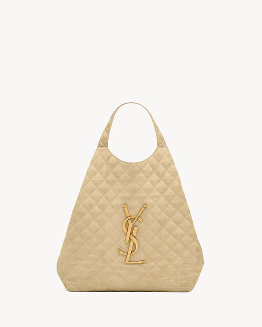 ICARE IN QUILTED NUBUCK SUEDE BEIGE