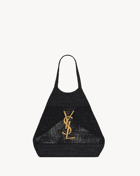 ICARE IN RAFFIA NERO