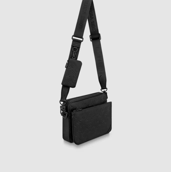 Borsa messenger Trio Nero Uomo