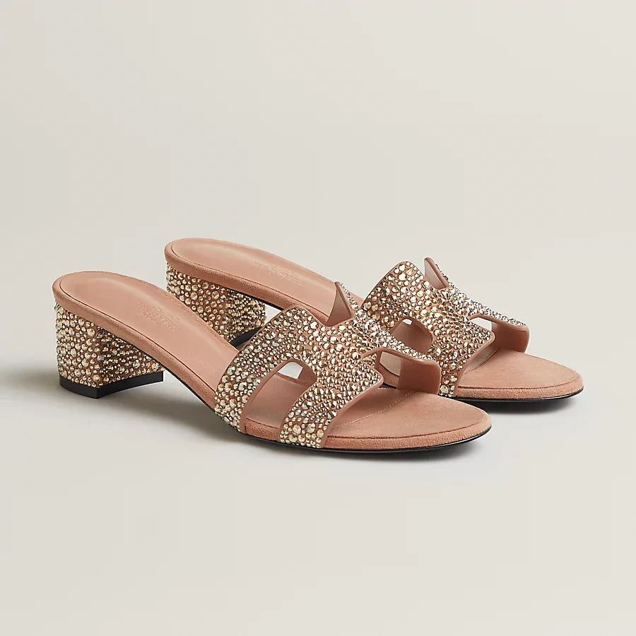 Sandali Oasis Nude Glitter