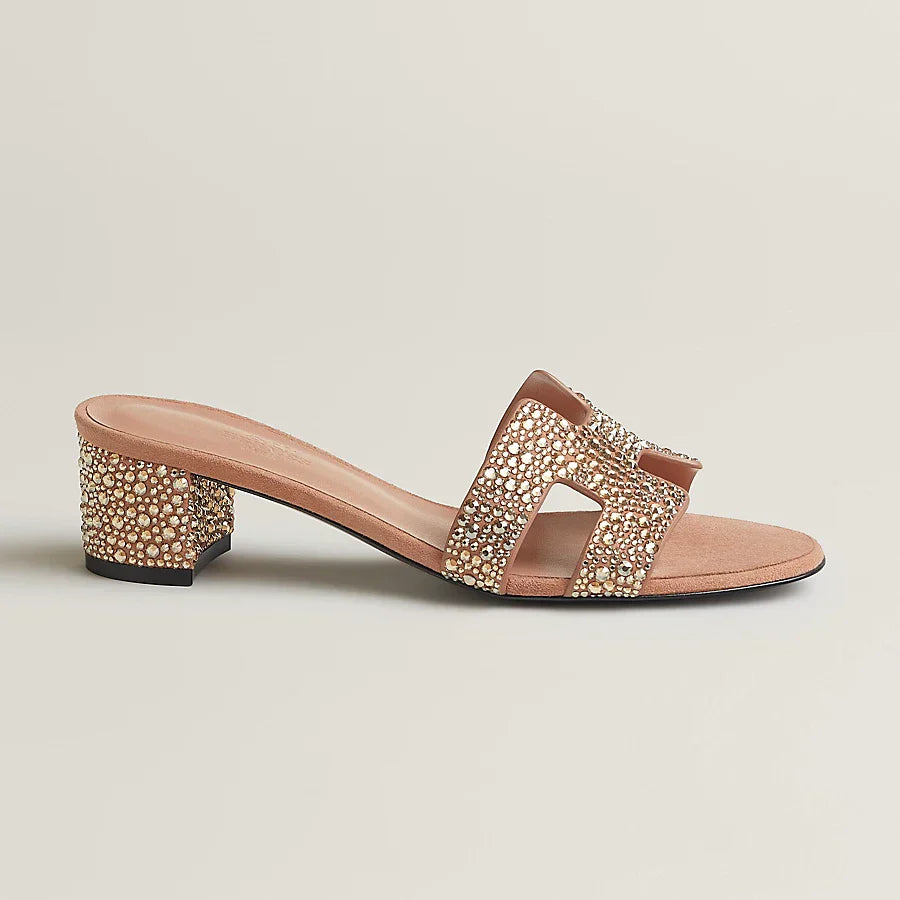 Sandali Oasis Nude Glitter