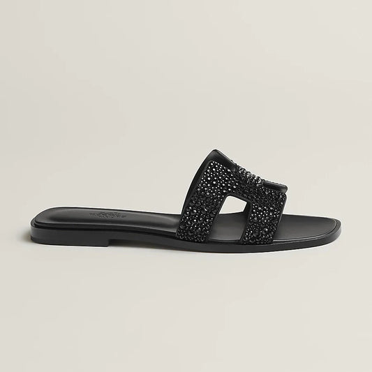Sandali Oran Nero Glitter